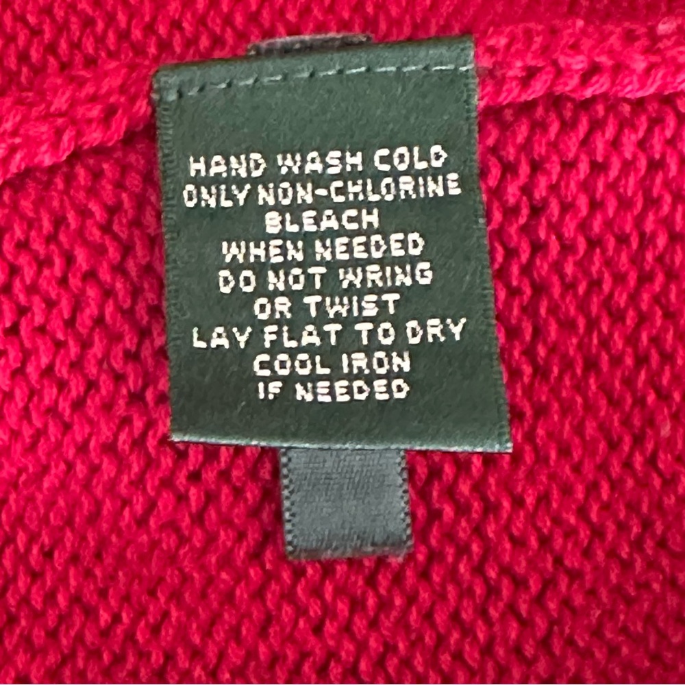 Ralph Lauren Vibrant Red Women's mock turtle Cardigan - Picture 4 of 6